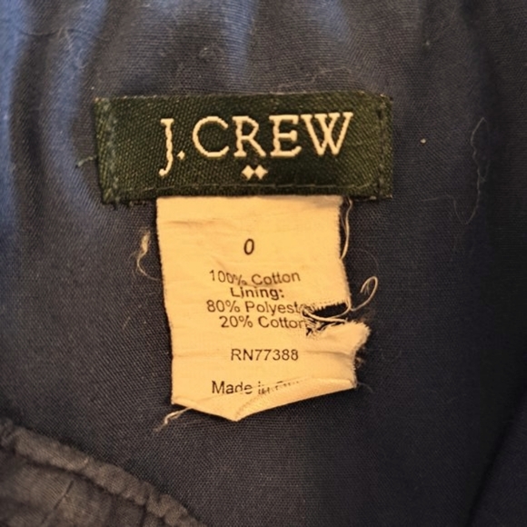 J. Crew Navy Blue Strapless A-Line Dress Summer Size 0 - Picture 5 of 5